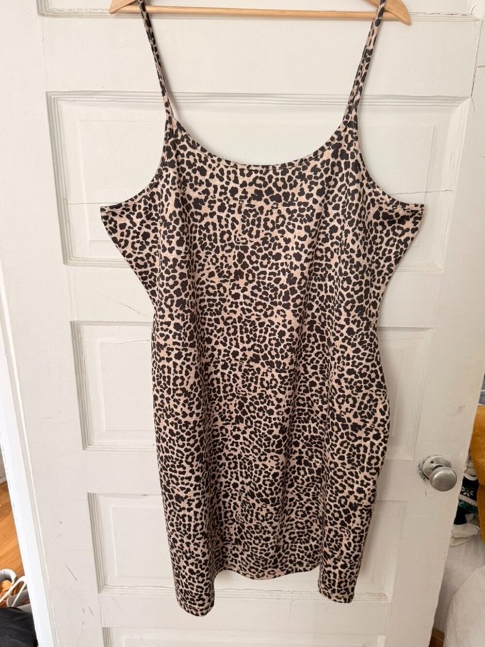 Wednesday’s Girl Leopard Print Slip Dress — UK 18 / US-CA 14